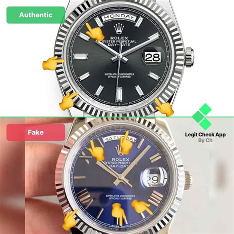 rolex oyster perpetual day date real vs fake|rolex knockoff from china.